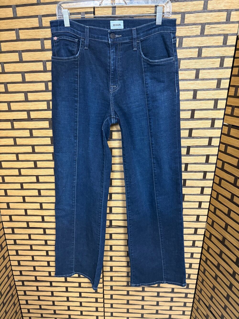 Hudson Rosalie High Rise Wide Leg Crop Jeans Size 28